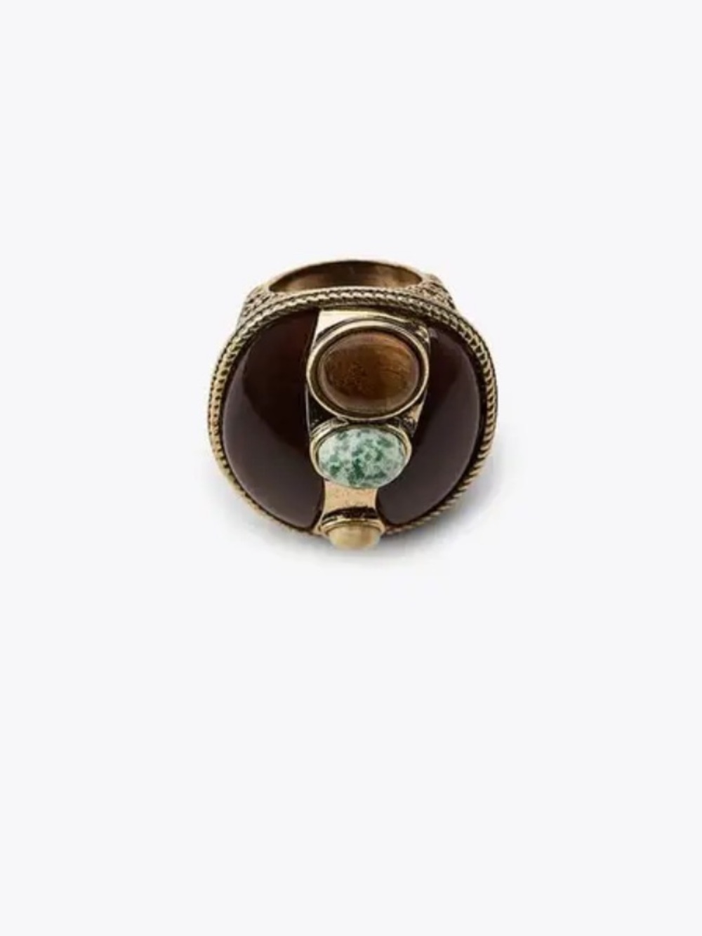 Zara NWT maxi stone ring 4736/284